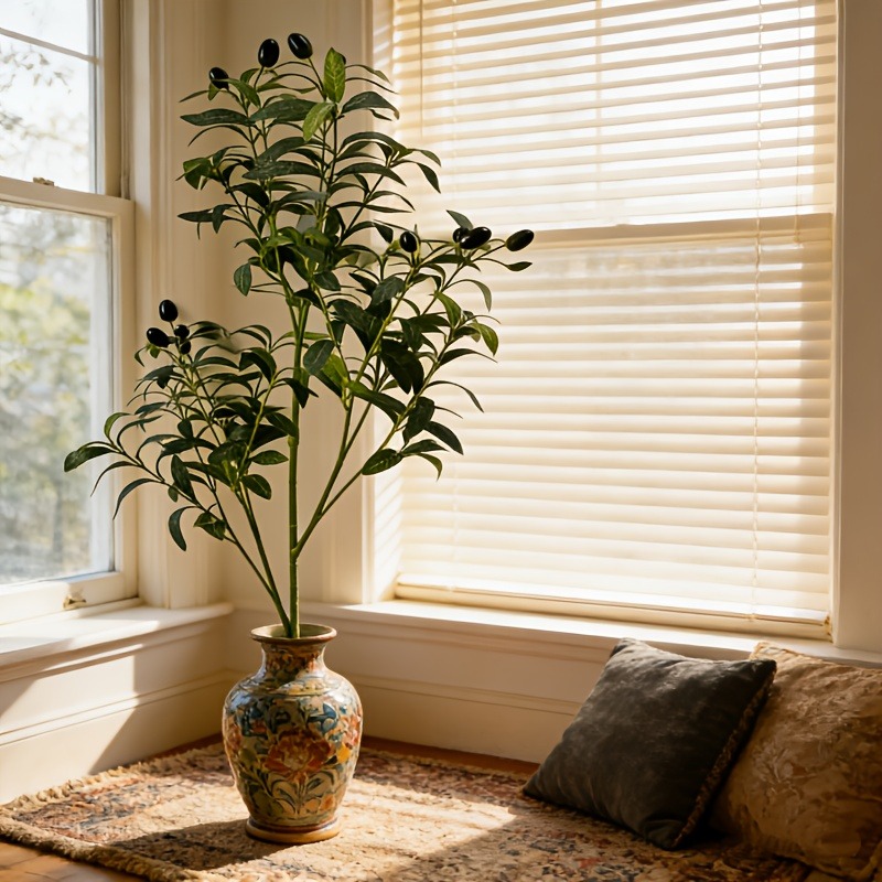 Ficus Lyrata Tree - Albero di Ulivo Artificiale da 28cm-120cm,