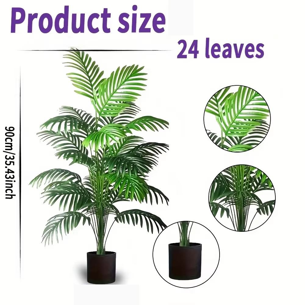 24 foglie Areca Palm Piante ar - Ficus Lyrata Tree recensione e prezzo